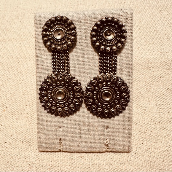 Vintage Jewelry - Vintage | Earrings | Vintage Afghan Silver Earrings